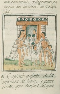 Ms Palat. 218-220 Boek IX Jonge kinderen die een huis binnengaan, uit de 